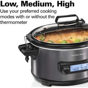 Hamilton Beach Portable 6 Quart Digital Programmable Slow Cooker H25Q 4