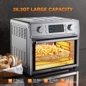 HomeRusso 25L26.3QT Air Fryer Oven, 24-in-1 Convection Toaster H31Y 9 HomeRusso 25L26.3QT Air Fryer Oven 24 in 1 Convection Toaster H31Y 3