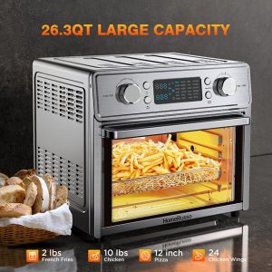 HomeRusso 26.3 Quart Large Capacity Air Fryer Oven With H16H 2