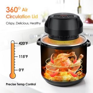 ICETEK Instant Pot Air Fryer Lid 8 in 1 1000W Air Fryer I2J 4