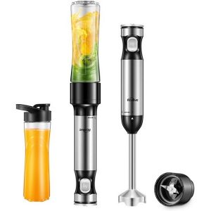 Immersion Blender, Kealive Smart 12-Speed Hand Blender with I10T