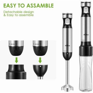 Immersion Blender, Kealive Smart 12-Speed Hand Blender with I10T 7 Immersion Blender Kealive Smart 12 Speed Hand Blender with I10T 2