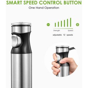 Immersion Blender, Kealive Smart 12-Speed Hand Blender with I10T 9 Immersion Blender Kealive Smart 12 Speed Hand Blender with I10T 4