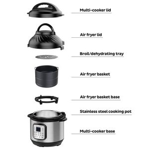 Instant Pot 6 Quart Duo Crisp Air Fryer Multi Use Small Pressure Cooker I29W 2
