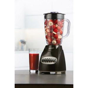 JB 220B NIL Apple Black 12 Speed blender By Brentwood J10F 4