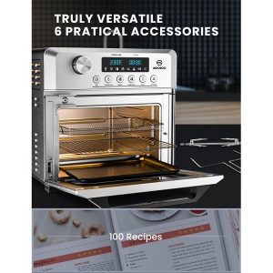 MOOSOO 19 Quart Air Fryer Oven 8 in 1 Toaster Oven M16T 3