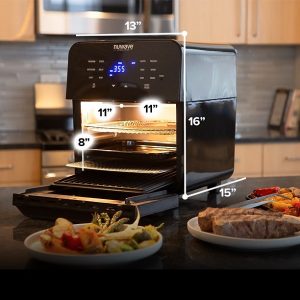 NuWave Brio 15.5-Quart Large Capacity Air Fryer Oven N29G 10 NuWave Brio 15.5 Quart Large Capacity Air Fryer Oven N29G 4