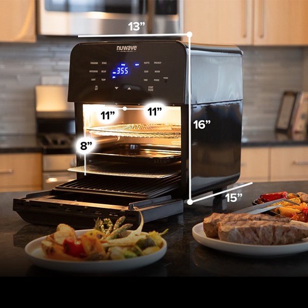 NuWave Brio 15.5-Quart Large Capacity Air Fryer Oven N29G 6 NuWave Brio 15.5-Quart Large Capacity Air Fryer Oven N29G - Image 4