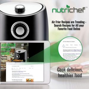 Nutrichef Nutrichef Pkairfr18 2 quart Capacity Air Fryer Oven N31F 3