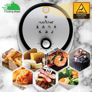 Nutrichef Nutrichef Pkairfr18 2 quart Capacity Air Fryer Oven N31F 5