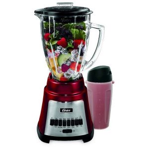 Oster BLSTFG-RBG 6-Cup Glass Jar 12-Speed Blender Red O9T