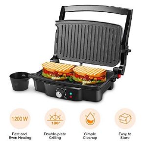 Panini Maker iSiLER 4 Slice Panini Press Grill Sandwich Maker P22Y 2