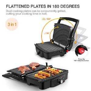 Panini Maker iSiLER 4 Slice Panini Press Grill Sandwich Maker P22Y 3