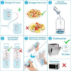 PopBabies Personal Blender Smoothie Blender. Rechargeable P9G 5