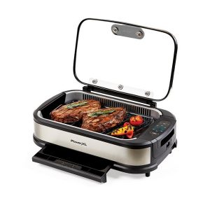 PowerXL Smokeless Grill Plus with Tempered Glass Lid P22T 3