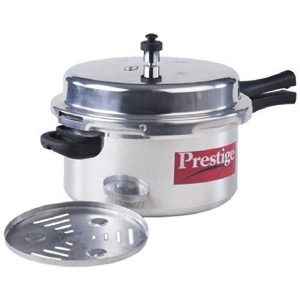 Prestige Popular Aluminum Pressure Cooker, 8.5-Liter P3P