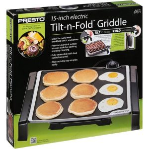 Presto 15 inch Electric Tilt n Fold Griddle P22E 4