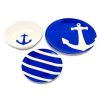 Set of 12 Blue and White Nautical Design Dinnerware Set Serves 4 9 1
