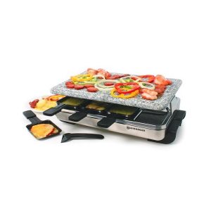 Swissmar Stelvio 8 Person Stone Raclette Party Grill – Stainless S22I