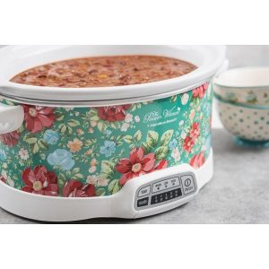 The Pioneer Woman Vintage Floral 7 Quart Programmable Slow Cooker T25W 3