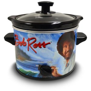 Uncanny Brands Bob Ross 2 Quart Slow Cooker- Happy U25L