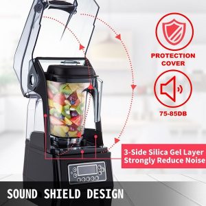 VEVOR 110V Commercial Smoothie Blenders 1.5L50.7oz 1500W V9H 3