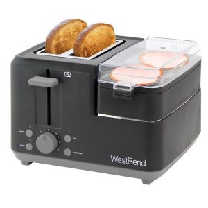 West Bend 2 Slice Breakfast Station Egg Muffin Toaster W14I 2