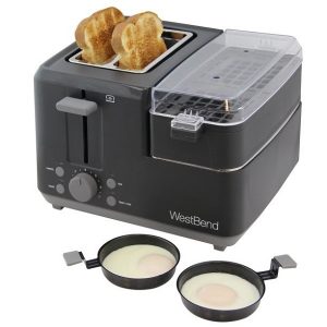 West Bend 2 Slice Breakfast Station Egg Muffin Toaster W14I 4