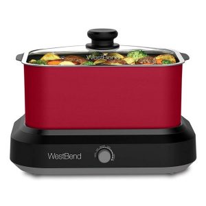West Bend 87906R Versatility Slow Cooker 5 Different W25L