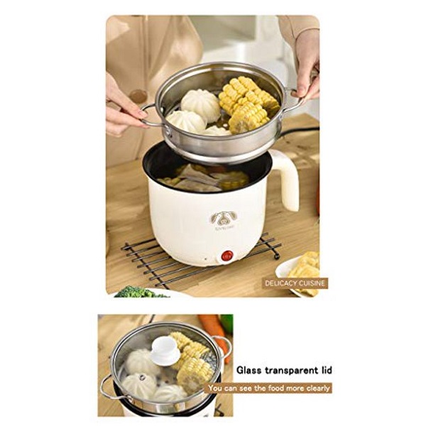 Wxvimi Electric Noodle Pot,Electric Hot Pot,Rapid Noodles Cooker W25Y 5 Wxvimi Electric Noodle Pot,Electric Hot Pot,Rapid Noodles Cooker W25Y - Image 3