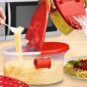 Xelparuc Microwave Pasta Cooker with Strainer Food X25U 5