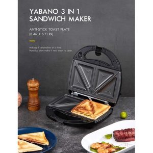 Yabano Sandwich Maker Waffle Maker Sandwich Grill Y22T 3