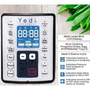 Yedi 9 in 1 Total Package Instant Programmable Pressure Cooker Y25T 2