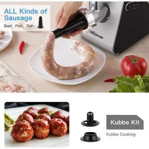 2000W Electric Meat Grinder, Sausage Stuffer Maker E5U 8 2000W Electric Meat Grinder Sausage Stuffer Maker E5U 2