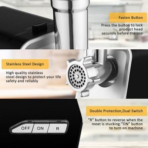 2000W Max Electric Meat Grinder Sausage Stuffer Maker M4Y 3