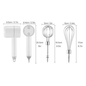 3 Speeds Wireless Portable Lightweight Beater Handheld Electric S12W 3