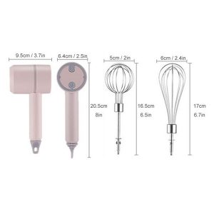 3 Speeds Wireless Portable Lightweight Beater Handheld Electric S12W 4