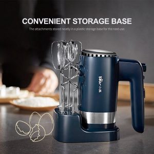 300W Electric Egg Beater Automatic Milk Foam Maker Steel Whisk E10W 2 1