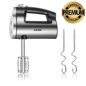 AICOK 6 Speed Hand Mixer with Turbo Boost, Kitchen Hand Held A12Y
