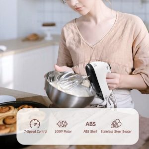 Abanopi Electric Hand Mixer 7 Speed Portable Electric Egg Beater A10L 3