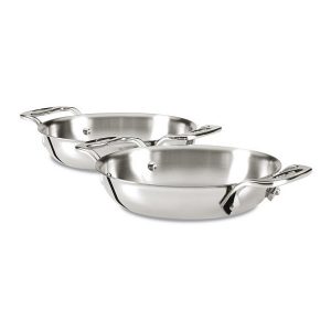 All-Clad 6 inch Stainless Steel Gratins - Set of Two A16U