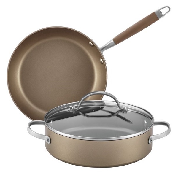 Anolon Advanced Umber Hard-Anodized Non-stick 3-Pieces Cookware A16U