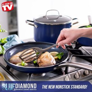 Blue Diamond 20 Piece Ceramic Nonstick Cookware Set B15I 2