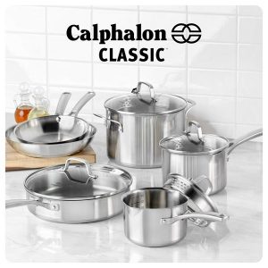 Calphalon Classic Nonstick Sauce Pan with Cover 2.5 Quart Grey C15I 2