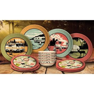 Camp Casual CC-001 Camp Casual Rv 12 Pc Dish Set