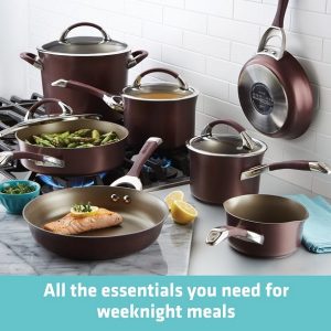 Circulon 11 Piece Symmetry Hard Anodized Nonstick Pots and PansCookware C15R 2