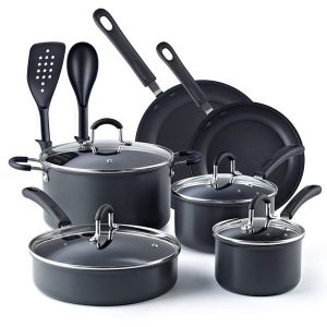 Cook N Home 12 Piece Nonstick Hard Anodized C15E