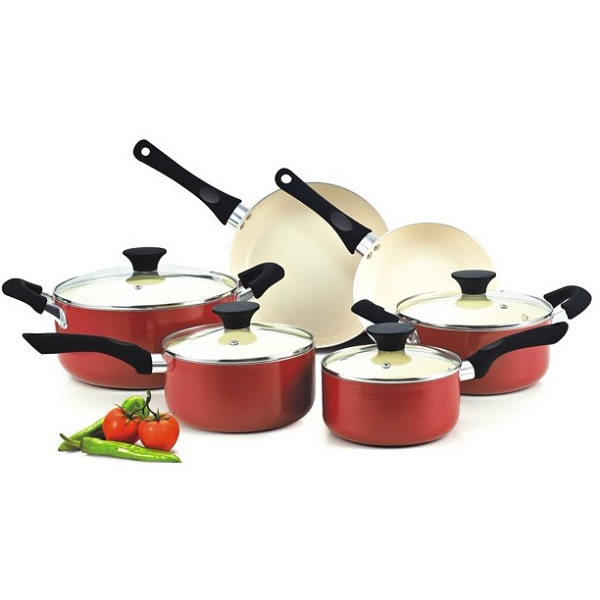 Cook N Home Nonstick 10-Piece Cookware Set With Ceramic Coating C16E 3 Cook N Home Nonstick 10-Piece Cookware Set With Ceramic Coating C16E