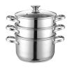 Cook N Home Stainless Steel Double Boiler and Steamer Set C16T 1