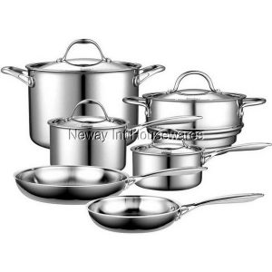 Cooks Standard 10-Piece Cookware Set Multi-Ply Clad C16A